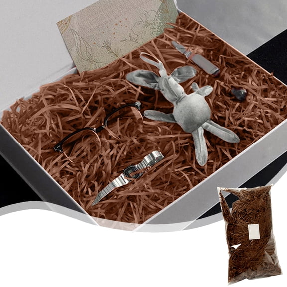 ZZkhGO Paper Raffia Gift Box Filler, Shredded Decorative Filling, Festive Fluff for Wedding Birthday Present Packaging