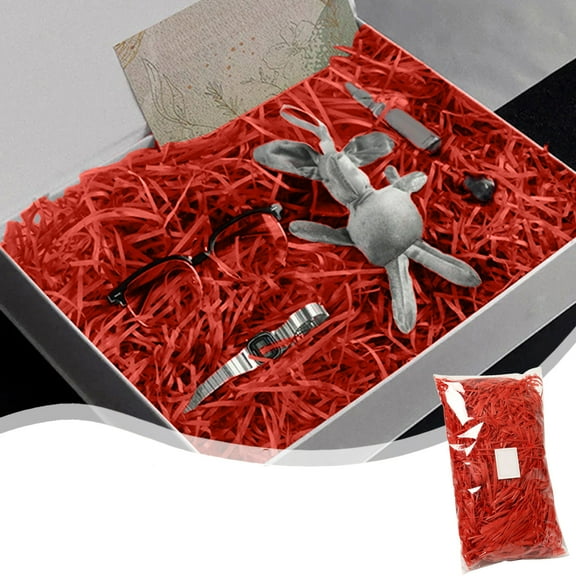 ZZkhGO Paper Raffia Gift Box Filler, Shredded Decorative Filling, Festive Fluff for Wedding Birthday Present Packaging