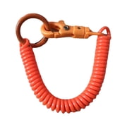 ZZkhGO Plastic Spring Rope Key Chain, Telescopic Lanyard Keychain, Retractable Key Ring for Phone Bag Purse
