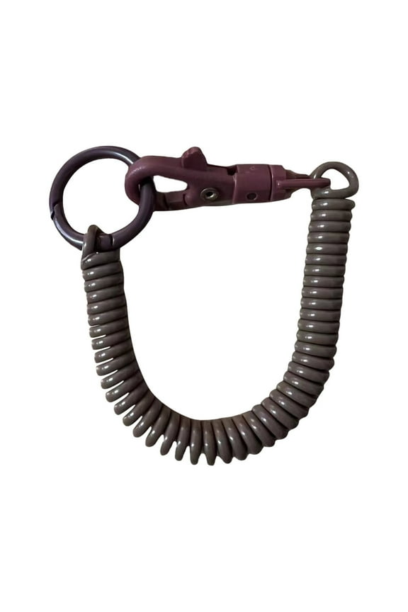 Plastic Spring Rope Key Chain, Telescopic Lanyard Keychain, Retractable Key Ring for Phone Bag Purse