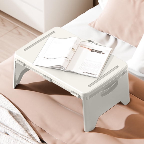 ZZkhGO Portable Folding Table, Multifunctional Bed Desk for Apartment Dormitory, Compact Folding Computer Desk for Home Study