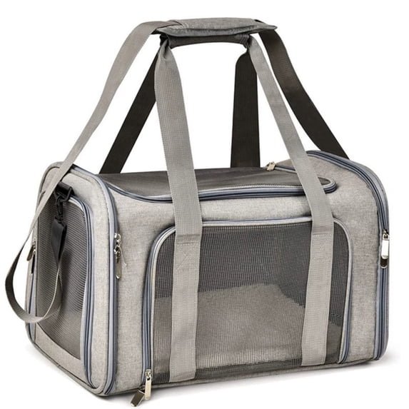 ZZkhGO Portable Pet Transport Box, Soft Carrier for Cats Dogs, Easy Clean Travel Bag for Adventures