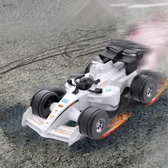 ZZkhGO Push Go Racing Car Toy, Inertial Powered Friction Vehicle Model for Kids, Blue Red Green White Sports Car for Birthday Christmas Gift