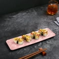 thumbnail image 1 of ZZkhGO Rectangular Sushi Serving Tray, Long Plastic Platter for Party, Cake Appetizer Tray for Entertaining Dining Restaurant Style, 1 of 6