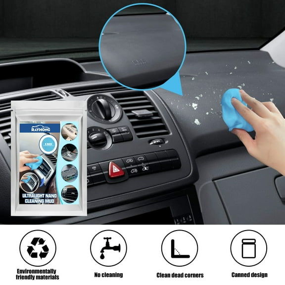 ZZkhGO Reusable Car Cleaning Gel, Multifunctional Keyboard Cleaner Putty, Dust Removing Soft Gel for Laptop Computer Car Vents Office Home