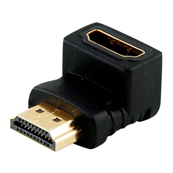 ZZkhGO Right Angle HDMI Adapter, Male to Female 90 Degree Extender 1080P, Gold Plated Connector for HDTV Monitor Projector