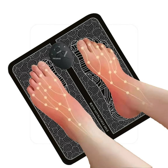ZZkhGO Smart Foot Acupuncture Massager, Improves Circulation Relieves Pain Device, Portable Foot Massager Pad with Low Frequency Pulse