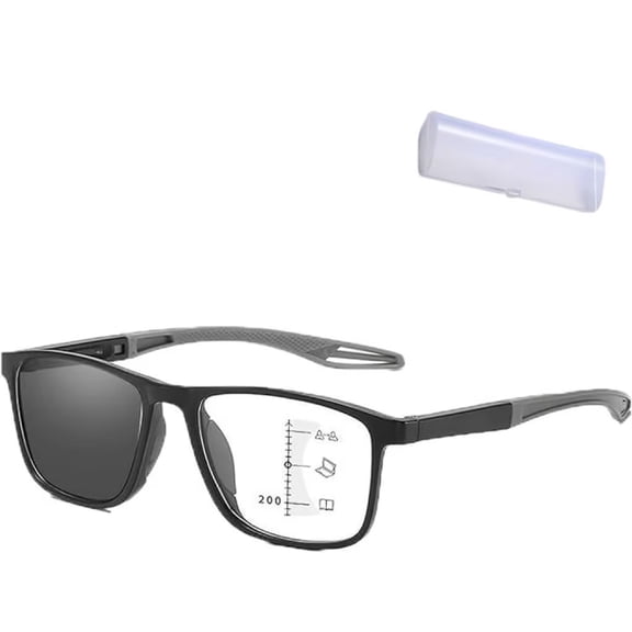 ZZkhGO Smart Glasses Auto Focus, Visual Synchronization Eyeglasses with Blue Light Blocking, Reading Vision Eyewear for Work Leisure Travel, Gray