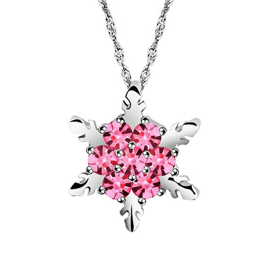 ZZkhGO Snowflake Pendant Clavicle Chain Necklace, Removable Alloy Jewelry for Women, Light Temperament Christmas Gift for Party