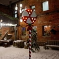 thumbnail image 1 of ZZkhGO Solar Powered Snowman Garden Lights, Outdoor Iron Candy Lawn Lights, Weatherproof Holiday Pathway Yard Decor, 1 of 6