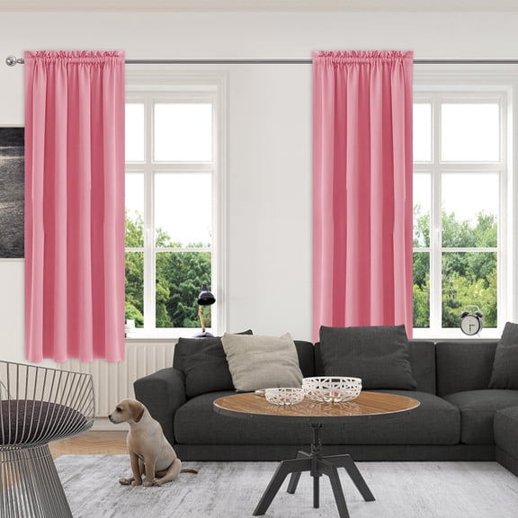 ZZkhGO Thermal Border Curtains, Energy Efficient Blackout Drapes, Window Treatments for Bedroom Living Room