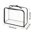 thumbnail image 1 of ZZkhGO Transparent Storage Bag, Visual Clothes Organizer with Handles, Three Dimensional Large Capacity Box for Wardrobe Moving, 1 of 3