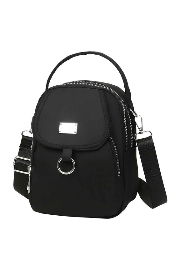 Waterproof Cloth Crossbody Bag, Women's Messenger Phone Bag, Adjustable Shoulder Purse with Multiple Pockets for Shopping, Outing