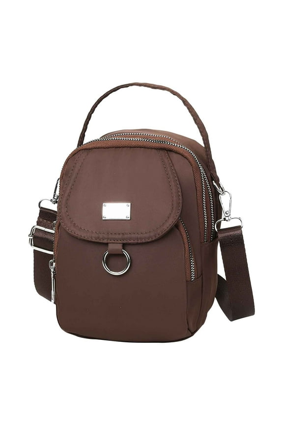 Waterproof Cloth Crossbody Bag, Women's Messenger Phone Bag, Adjustable Shoulder Purse with Multiple Pockets for Shopping, Outing