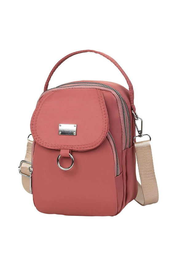 Waterproof Cloth Crossbody Bag, Women's Messenger Phone Bag, Adjustable Shoulder Purse with Multiple Pockets for Shopping, Outing