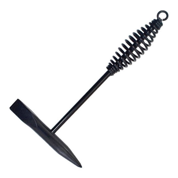 ZZkhGO Welding Chipping Hammer, Spring Handle Slag Removal Tool, Portable Hook Design Chisel for Workshop Metal Fabrication Cleaning
