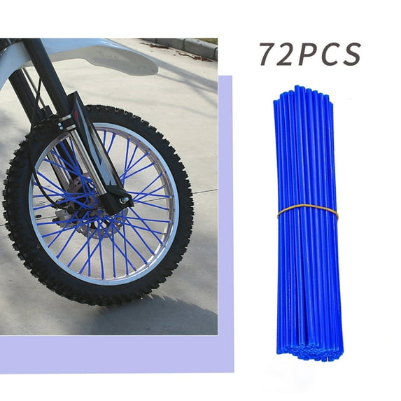 ZZkhGO Wheel Spoke Decorations, 72pcs Colored Spoke Sleeve Set, Plastic Spoke Covers for Bicycle Motorcycle