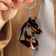 thumbnail image 1 of ZZkhGO Wolf Keychain, Plateau Animal Key Ring, Metal Wolf Decor for Keys Backpacks Gifts, 1 of 5