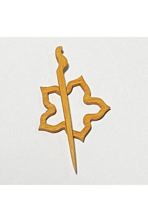 Wooden Brooch Pin, Cute Image Brooch for Sweater Shawl, Vintage Natural Wood Pin for Clothing Accessories