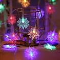 thumbnail image 1 of Star String Lights 19.69ft 40 LED Battery Operated Indoor Outdoor Flashing PVC Decorative Fairy Christmas Wedding Party Bedroom Curtain Tree DIY Holiday Warm White Easy Install, 1 of 5