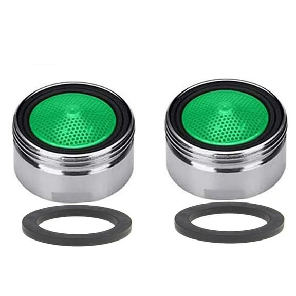 ZZkhGo 20mm Faucet Aerator Nozzle Set, 2/4-Piece Tap Bubbler Mixing Cartridge, Copper-Plated ABS Water-Saving Aerator, Noise-Reducing Honeycomb Flow, Easy Install