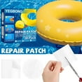 thumbnail image 1 of ZZkhGo 30 Pack Inflatable Pool Repair Patch Vinyl Adhesive Tear Patch Kit Waterproof 6x6cm Quick Fix for Pools Toys Airbeds, 1 of 7