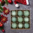 thumbnail image 1 of ZZkhGo 8cm Christmas Balls 9pcs Sequins Lace Tree Ornament Set Holiday Gift Home Decoration, 1 of 6