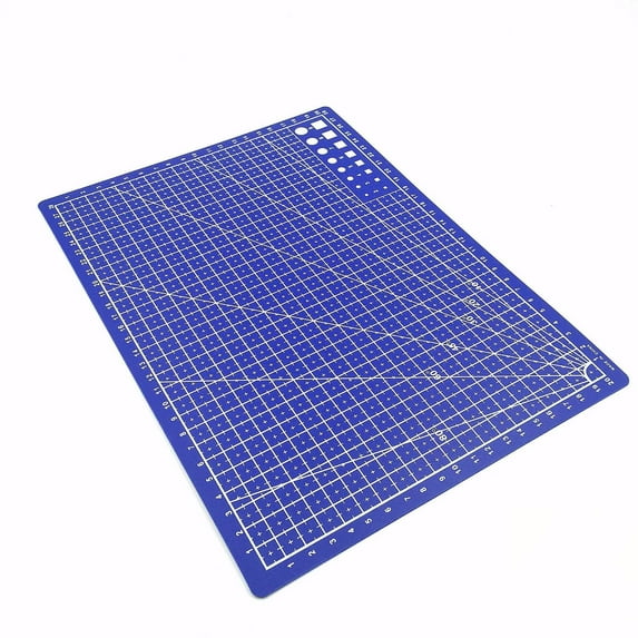 ZZkhGo A4 Self-Healing PVC Cutting Mat Double-Sided Grid Non-Slip Rotary Craft Sewing Workstation Protective Cutting Board 30 x 21 cm Reusable Durable for Fabric Paper Model Making 1 Pc