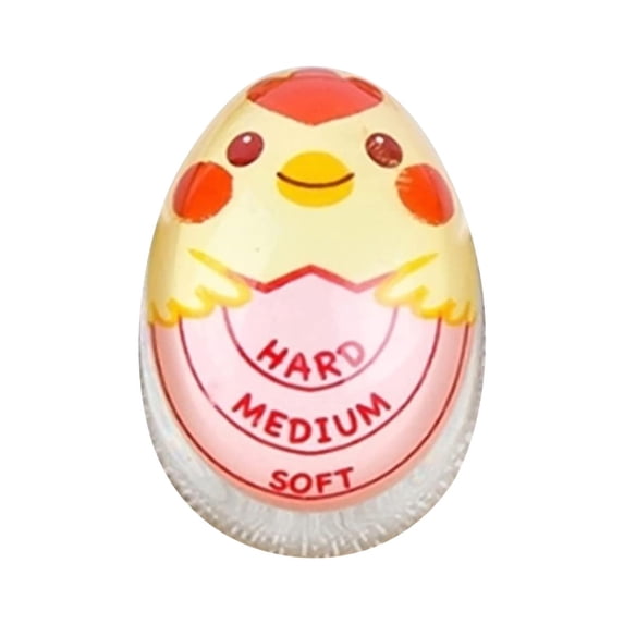 ZZkhGo Chick Egg Timer Color Change Kitchen Timer Soft Medium Hard Boiled Egg Indicator Heat Resistant Resin 5.5 x 4 x 3.2 cm