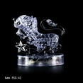 thumbnail image 1 of ZZkhGo Crystal Puzzle Jigsaw Clear Twelve 12 Astrology Flash LED Light 3D Brain Teaser Game, 1 of 4