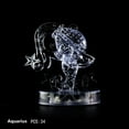 thumbnail image 1 of ZZkhGo Crystal Puzzle Jigsaw Clear Twelve 12 Astrology Flash LED Light 3D Brain Teaser Game, 1 of 4