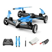ZZkhGo Drone, Drones for Kids,RC Drone, Drone Flying Cars Quadcopter-Ground With Remote Control Car With 360°Rolling, Speed LED Lights