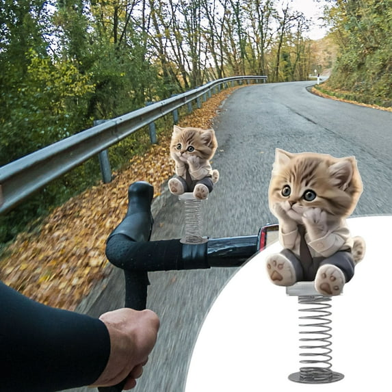 ZZkhGo Festival Gift, Shy Kitty Bobblehead Cute Cat Acrylic Dashboard Decor Spring Bobble Motion Car Office Bookshelf Gift 1x Shy Kitty Bobble