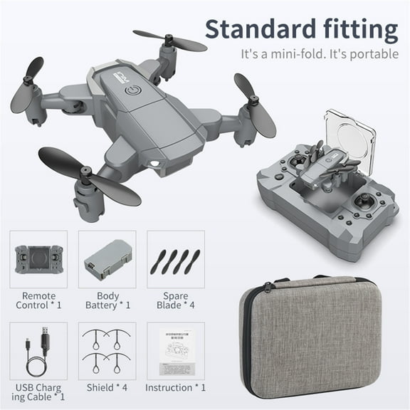 ZZkhGo KY905 Unmanned Fixed-Height Travel Box Long-Endurance Remote Control Aircraft Quadcopter 4K Camera Foldable Drone Altitude Hold Mode 10x10x3 cm Expanded