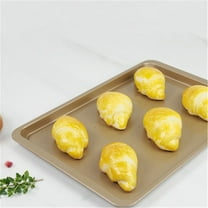 ZZkhGo Large Carbon Steel Nonstick Rectangular Baking Tray 37x25.5x1.8cm Heavy Duty Cookie Sheet Oven Pan Commercial Grade