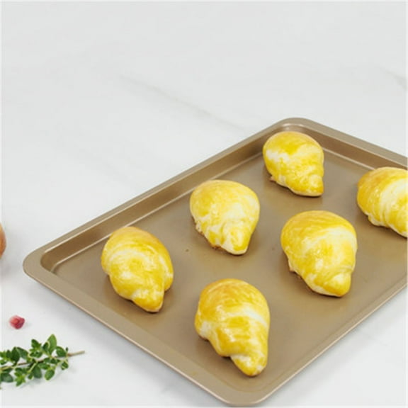 ZZkhGo Large Carbon Steel Nonstick Rectangular Baking Tray 37x25.5x1.8cm Heavy Duty Cookie Sheet Oven Pan Commercial Grade