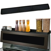 ZZkhGo Magnetic Stove Shelf Spice Rack, Over-Stove Heat-Resistant Organizer with Powerful Magnets, Dishwasher-Safe Metal Shelf for Condiments and Kitchen Storage