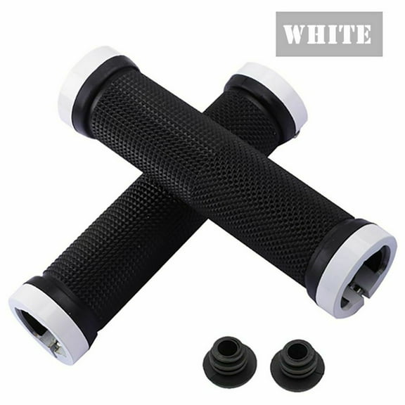 ZZkhGo Pair MTB Handlebar Grips Rubber Ergonomic Non Slip 130mm with Aluminum Alloy Core Comfortable Bicycle Grips