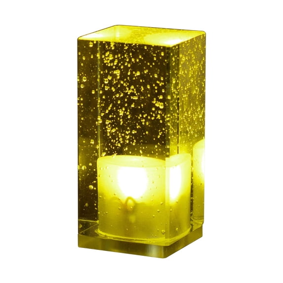 ZZkhGo Rechargeable Crystal LED Table Lamp for Dinner & KTV Adjustable Light Colors Portable Decorative Night Light Compact Long Battery Life