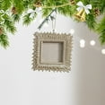 thumbnail image 1 of ZZkhGo Resin Photo Frame Pendant Ornament 8x8cm Champagne Gold Mini Picture Frame Christmas Tree Hanging Keepsake, 1 of 7
