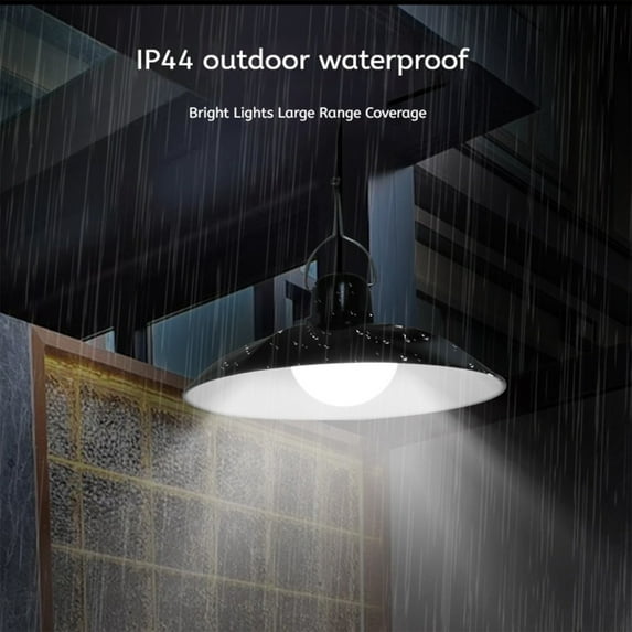 ZZkhGo Solar Split Pendant Light 30 LED Outdoor Waterproof IP44 400 Lumens Adjustable Brightness 25% to 100%