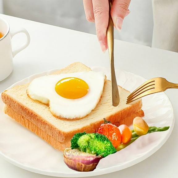 ZZkhGo Stainless Steel Pancake & Omelet Cooking Ring Set 5 Shapes Foldable Handles Nonstick Egg Moulds Breakfast Maker for Kids Fun Shapes