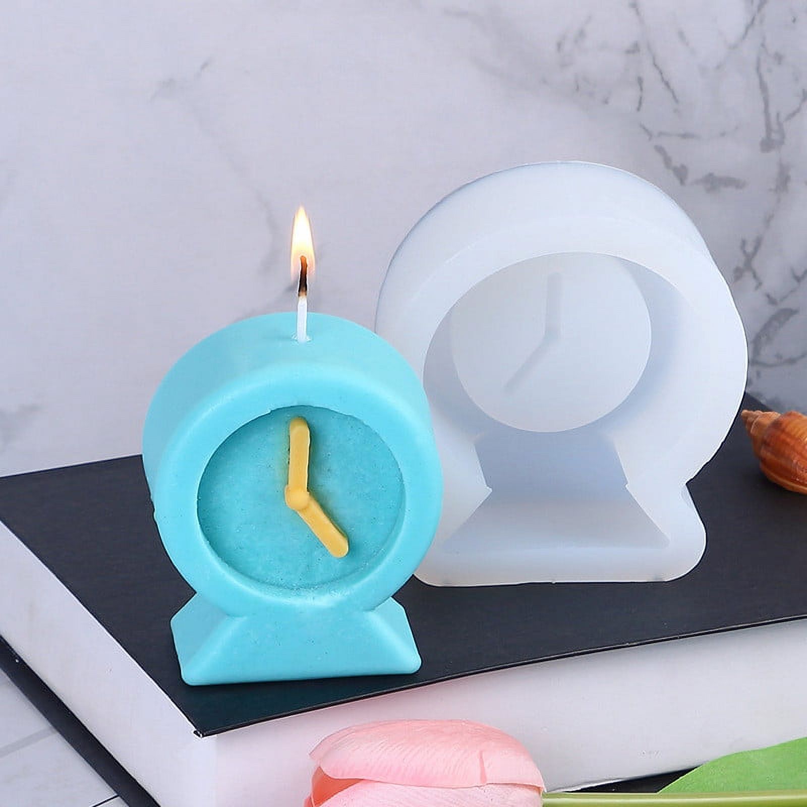 ZZkhGo Sunrise Alarm Clock Room Decor Alarm Clock Baking Aromatherapy Candle Soap Gypsum Dripping Adhesive Accessories