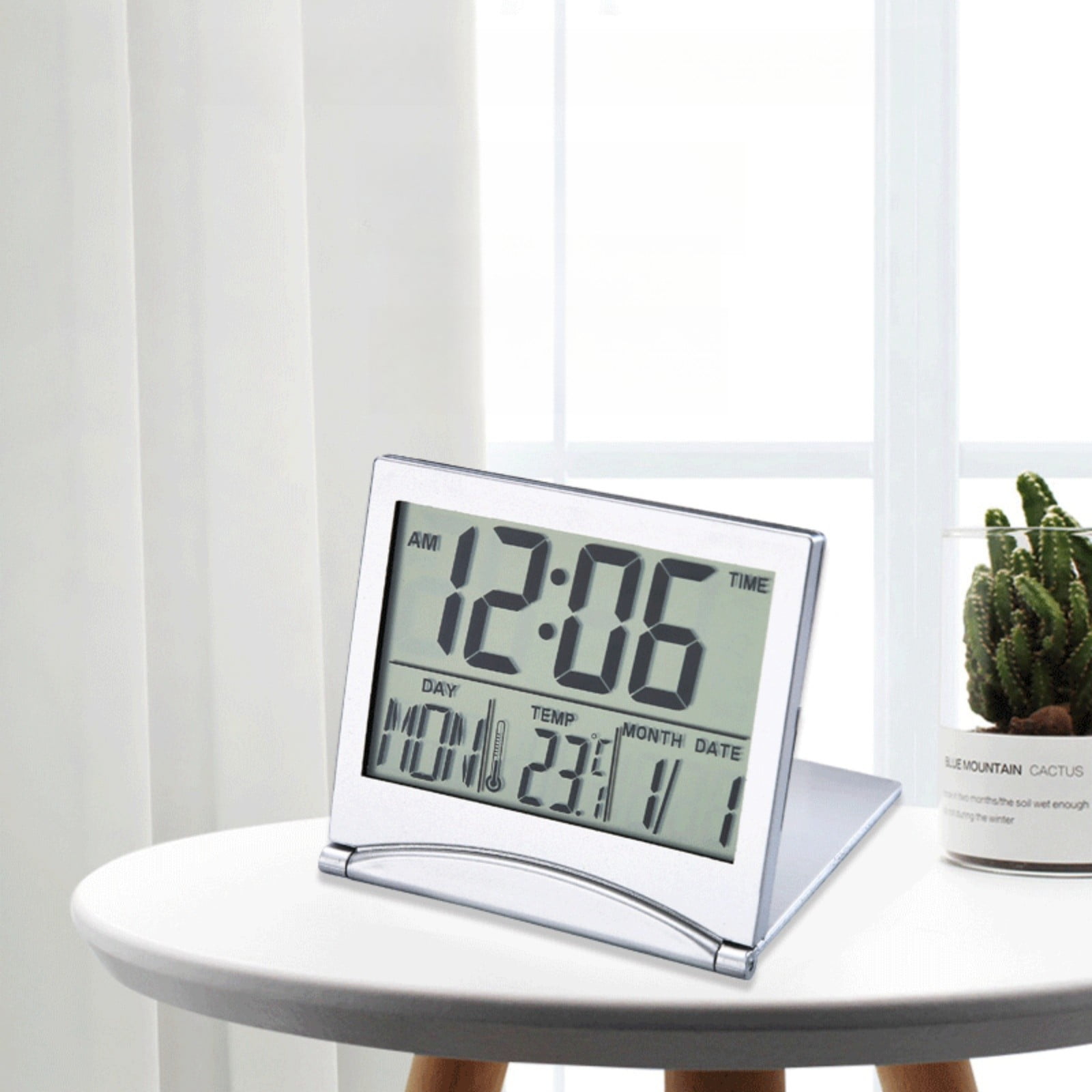 Cyber Of Monday Deals Black Of Friday Deals ZZkhGo Sunrise Alarm Clock Room Decor Digital Alarm Clock With LCD Display Temperature And Humidity Screen Temperature And Humidity Alarm Snooze Alarm