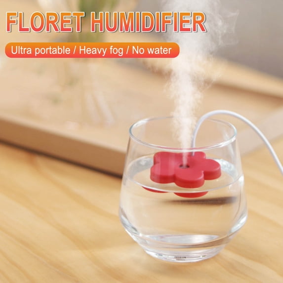 ZZkhGo USB Portable Sprayer for Home & Office Fine Mist Moisturizer with 8-hour Auto Timer Compact Design Adjustable Container Fit 4.8x4.8x1.3cm