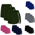 thumbnail image 1 of ZZwxWA 3 Pack Athletic Shorts for Womens Summer Yoga Shorts Multipack Sports Quick Dry Short Pants Outdoor Sports with Pocket, 1 of 7