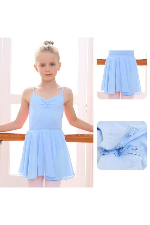 50% Off Clear Baby Girls Children's Dance Clothes Summer Sleeveless Training Clothes Open Gear One-piece Performance Clothes Rubber Skirt Set Infant Girl Outfits