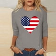 thumbnail image 1 of ZZwxWA American Flag Shirts Womens 4Th of July Patriotic T Shirt Funny Stars Stripes Graphic Tee Independence Day T-Shirt Tops, 1 of 3