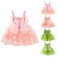 thumbnail image 1 of ZZwxWA Baby Girl Fairy Dress Halloween Clothes Sleeveless A-line Ruffle Layered Lace Tutu Princess Dresses Clear, 1 of 7