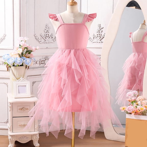 ZZwxWA Baby Girls Tutu Dress Sleeveless Toddler Cotton Layered Tutu Dress Infant Tulle Dresses Princess Party Prom Dress My Order